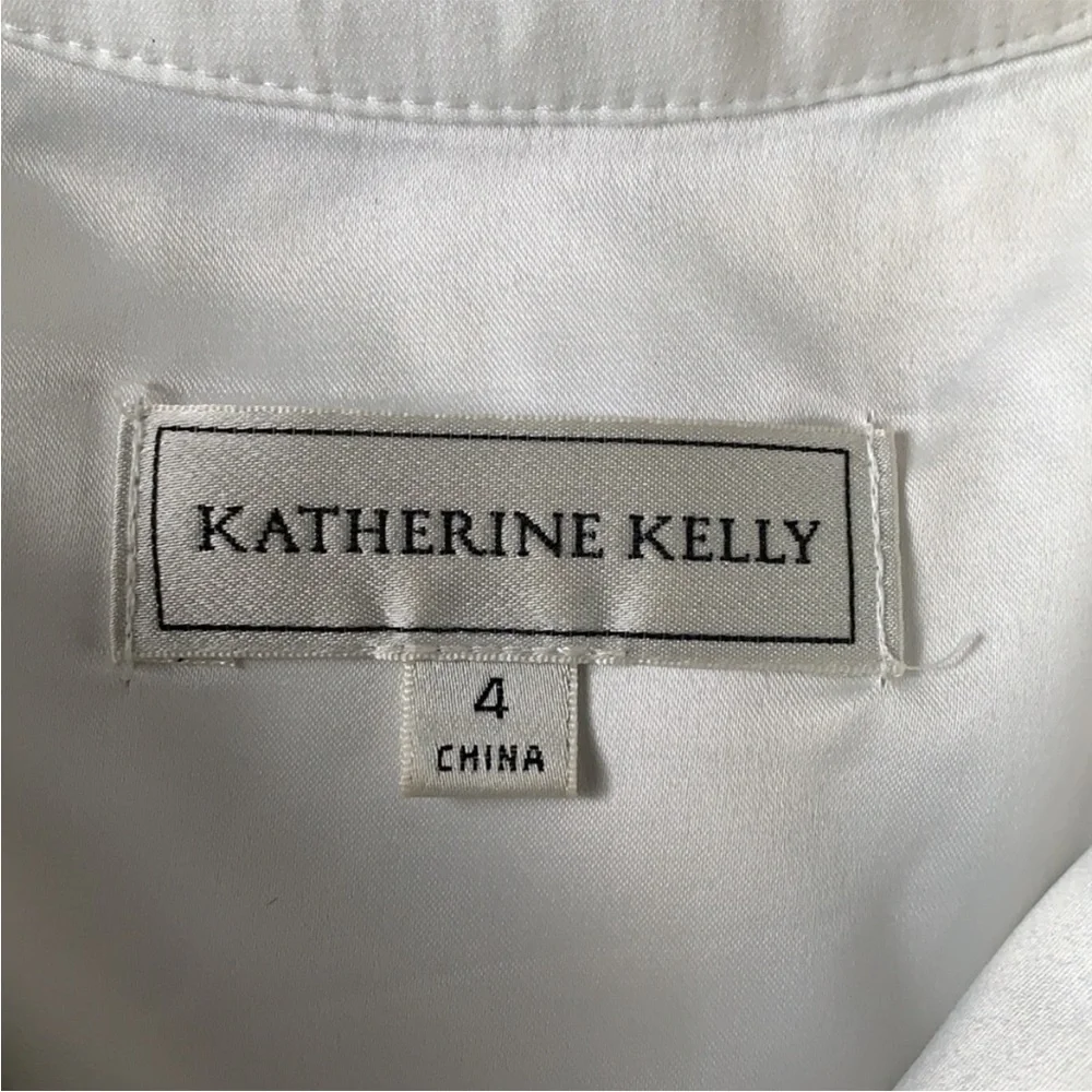 Katherine Kelly Navy lace and white dress size 4 - Picture 8 of 9